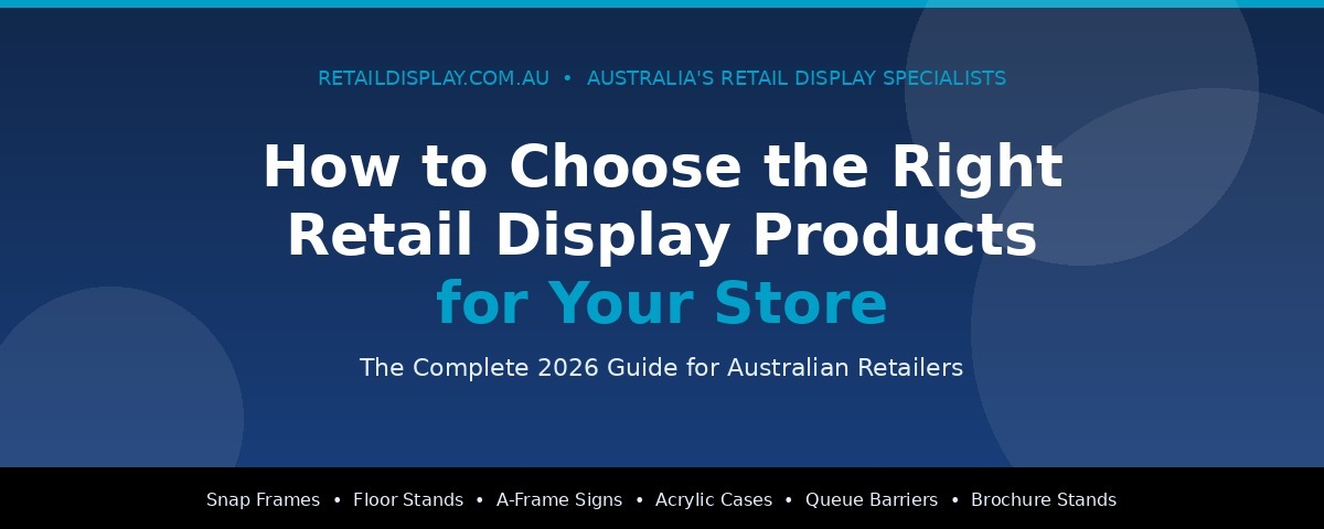 How to Choose the Right Retail Display Products for Your Store 2026 Guide - TLT Retail Display Australia